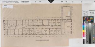 Hamm, Polizeipräsidium, Altbau, Bauteil A, Borbergbaustrasse, 3. Obergeschoss, Grundriss