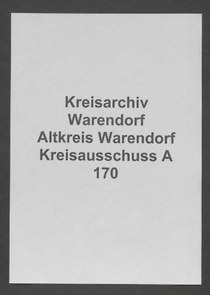 Gemeindevorsteher des Amtes Beelen, Spez.