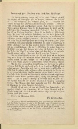 Vorwort zur fünften und sechsten Auflage