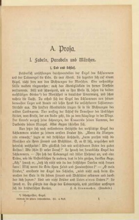 I. Fabeln, Parabeln und Märchen