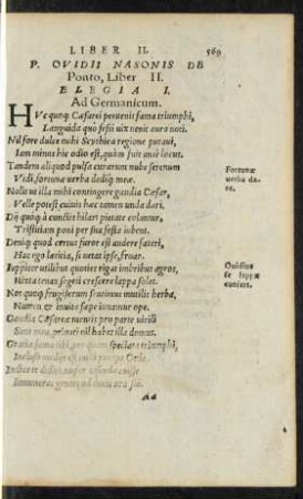 P. Ovidii Nasonis De Ponto, Liber II.