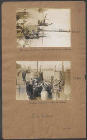 Deutsches Torpedoboot im Hafen von Ostende