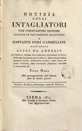 Notizie istoriche degli intagliatiori, 9