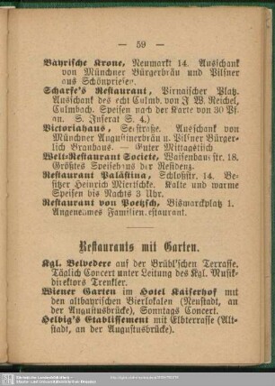 Restaurants mit Garten