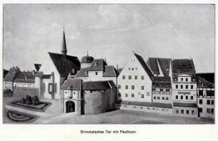 Grimmaisches Tor mit Paulinum : Leipzig um 1800