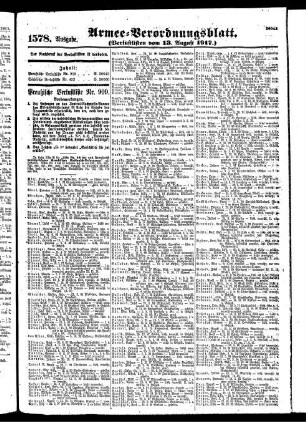 1578.Ausgabe. Montag, 13. August 1917
