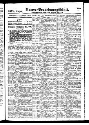1578.Ausgabe. Montag, 13. August 1917