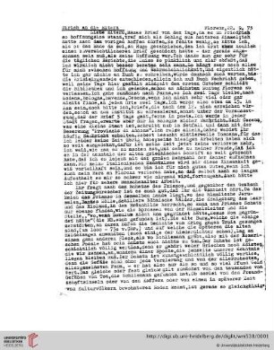 Briefe von und an Ulrich und Ulrike von Wilamowitz-Moellendorff ("1. Abschrift"): Brief von Ulrich von Wilamowitz-Moellendorff an Arnold von Wilamowitz-Moellendorff und Ulrike von Wilamowitz-Moellendorff