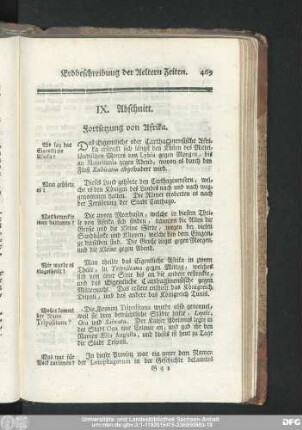 IX. Abschnitt. Fortsetzung von Afrika.