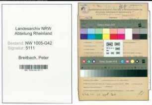 Entnazifizierung Peter Breitbach , geb. 09.05.1903 (Vertreter)