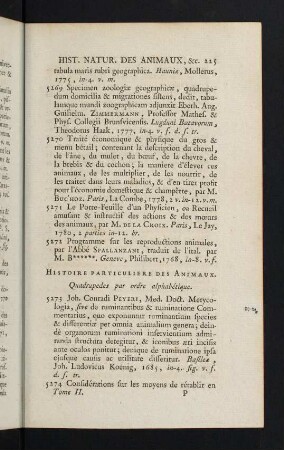 225-241, Histoire Particuliere des Animaux