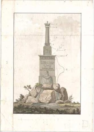 Voit, Johann Michael; Denkmalentwurf - Ansicht