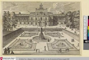 [Jardin formé de quatre parterres de broderie]