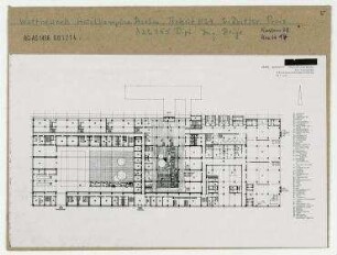 Wettbewerb Hotel-Komplex Berlin ("Hotel Bahnhof Friedrichstrasse"). Berlin, Mitte, Friedrichstraße/Clara-Zetkin-Strasse/Mittelstraße/Neustädtische Kirchstraße