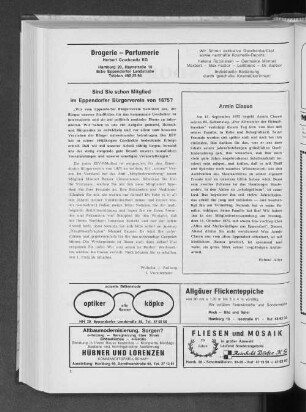 Sind Sie schon Mitglieder im Eppendorfer Bürgerverein von 1875?