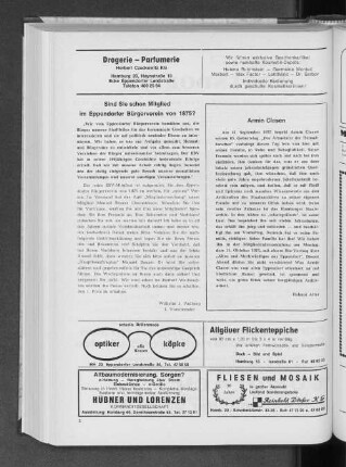 Sind Sie schon Mitglieder im Eppendorfer Bürgerverein von 1875?