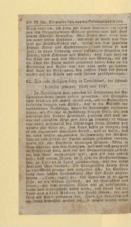 Der erste Religionskrieg in Deutschland, der schmalkaldische genannt. 1546 und 1547