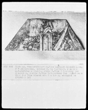 Entwurf für ein Wandbild: Belagerung von Betulia, Samson mit dem Löwen und die Enthauptung des Holofernes