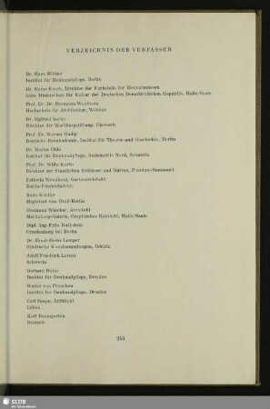 Verzeichnis Der Verfasser