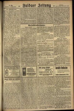 Zweite Ausgabe vom Samstag, den 15. Oktober 1927.