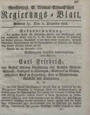 Nr. 31 : 24. Dezember 1836
