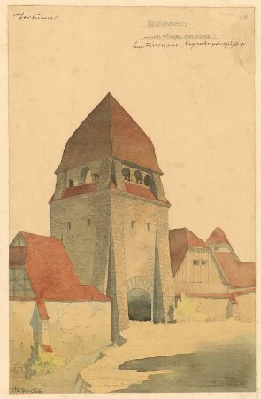 Torturm Monatskonkurrenz Oktober 1906: Perspektivische Ansicht