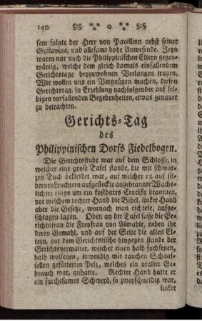 Gerichts-Tag des Philippinischen Dorfs Fiedelbogen