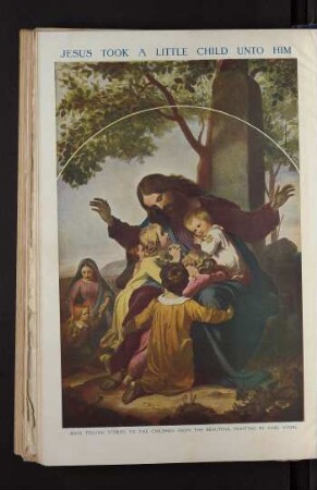 Tafel: Jesus took a little child unto him