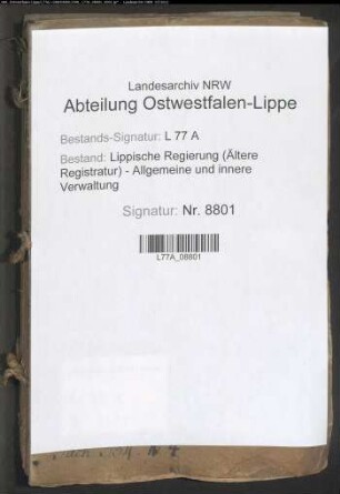 Landstraße von Lemgo nach Erder, Bd. 2