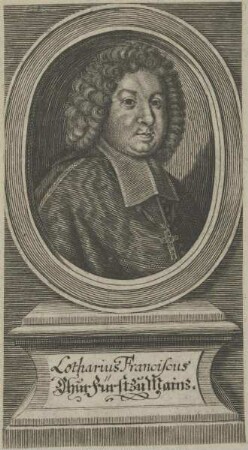Bildnis von Lotharius Franciscus, Kurfürst von Mainz