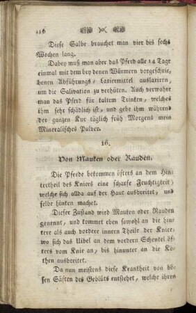 16. Von Mauken oder Rauden