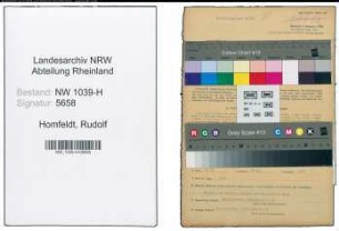Entnazifizierung Rudolf Homfeldt , geb. 26.05.1897 (Maurer)