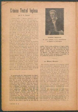 Crónica teatral inglesa