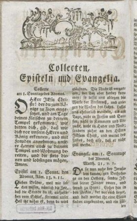 Collecten, Episteln und Evangelia.