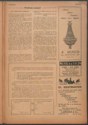 Problema semanal : Las serpientes marinas