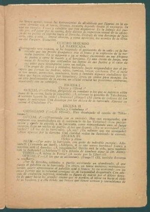 Cuadro segundo : La barricada