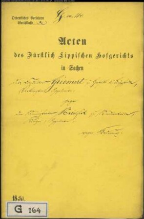 Griemert, Konduktor zu Herfelde (Herzfeld?) bei Lippstadt gegen Administrator Nebelsiek in Talle