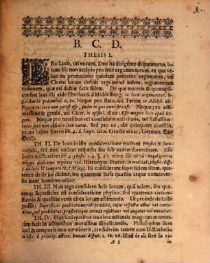 De Loco, Ad Locum In Facultate Iuridica obtinendum Eiusdem Consensu ad d. 25. Septembr. disputabit Petrus Müller D. Prof. Ordinar.