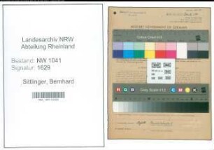 Entnazifizierung Bernhard Sittlinger , geb. 15.03.1903 (Spinnmeister)