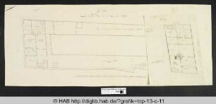 [Grundriss der zweiten Etage des fürstlichen neuen Hofes].