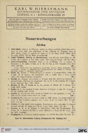 Neuerwerbungen (Nr. 1 - 1298)