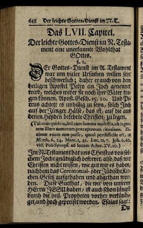 Das LVII. Capitel. - Das LVIII. [i.e. LIX.] Capitel.