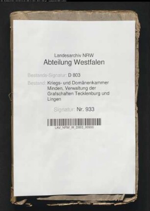Die Beschwerden nichtlandtagsfähiger Gutsherrn und Eigenbehöriger in der Obergrafschaft Lingen wegen zu hoch angesetzter Dienstgelder