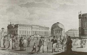 Opernplatz mit ehemaliger Hofoper und Hedwigskirche