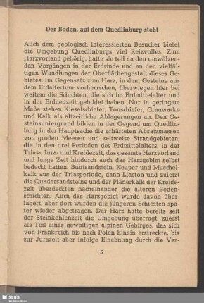 Der Boden, auf dem Quedlinburg steht
