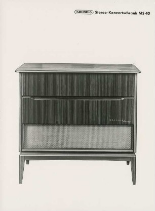 Fernseh-Stereo-Konzertschrank "Zauberspiegel MS 40" der Grundig-Radio-Werke