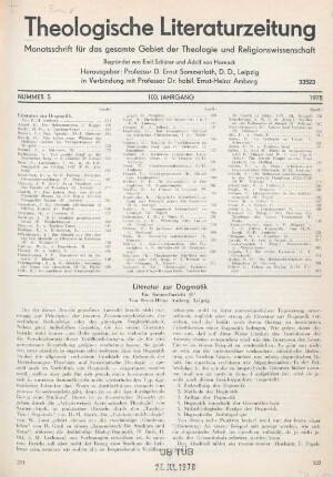 321-332 Literatur zur Dogmatik
