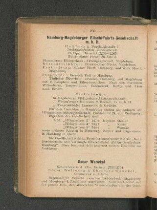 Hamburg-Magdeburger Eilschiffahrts-Gesellschaft m. b. H.