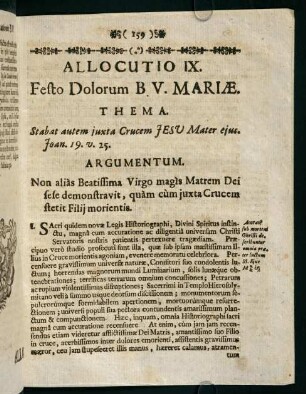 159-165, Allocutio IX.