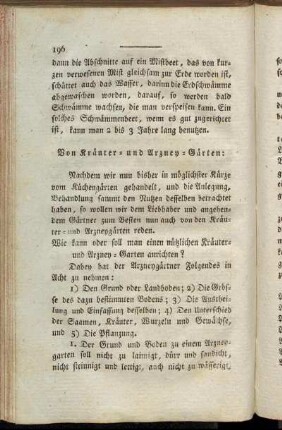 Von Kräuter- und Arzney-Gärten.